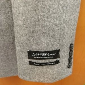 Saks Fifth Avenue Cashmere Herringbone Sport coat
